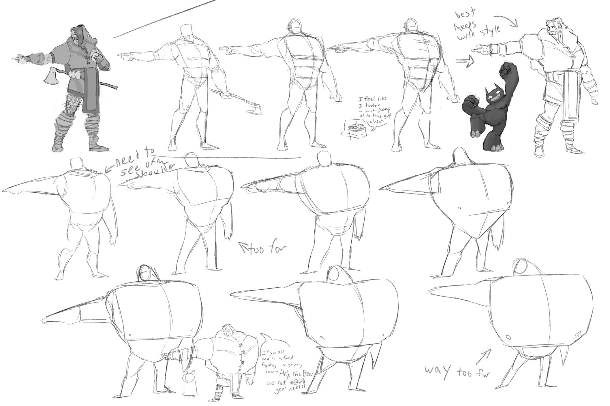 Rudolph Body Exaggerations